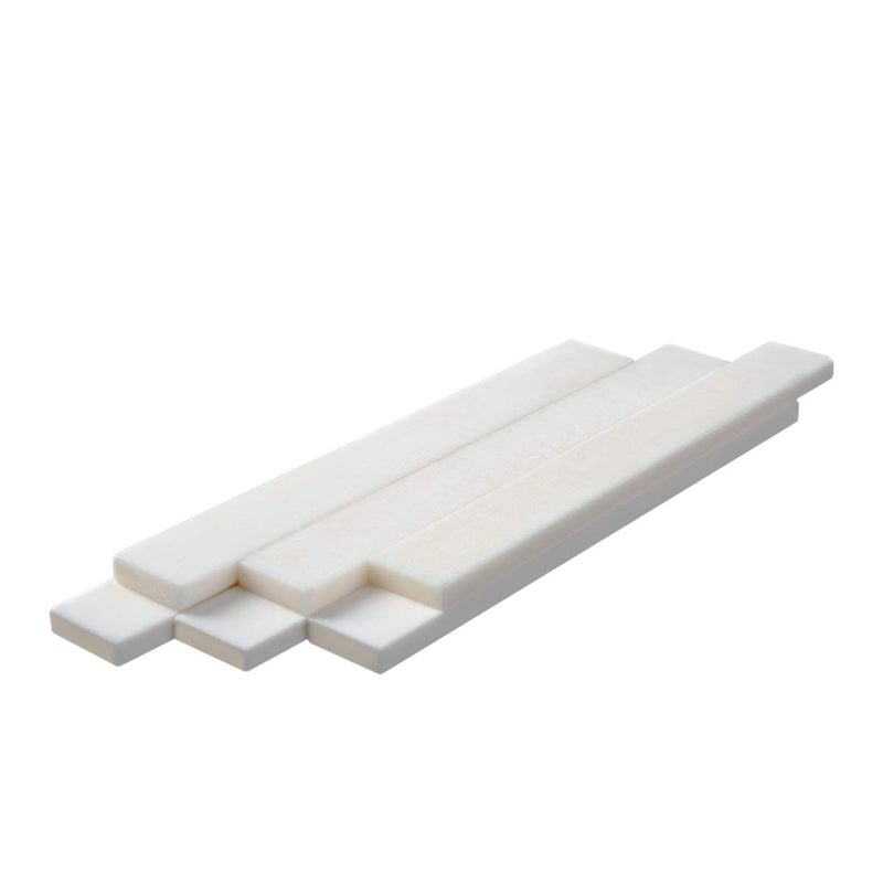 SAPHUE Pack of 6 Bone Guitar String Bridge Saddle Blank for Electric Bass Acoustic Classical Guitar Mandolin Banjo Ukulele DIY(6Pcs Saddle) - Image 5